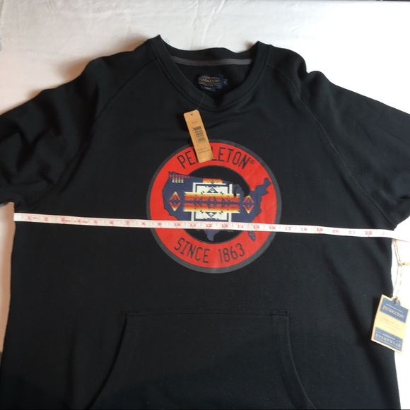 Pendleton Mens Sweatshirt Chief Joseph Black Sz L - Picture 6 of 8